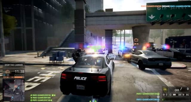 Hardline moves away from a military setting  to a cops and robbers theme. Picture: Contributed