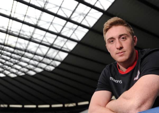 Edinburgh Rugby player Dougie Fife at Murrayfield. Picture: Jane Barlow