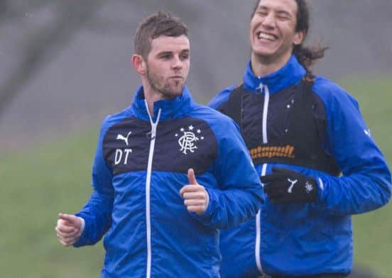 Rangers' David Templeton (left). Picture: SNS Group