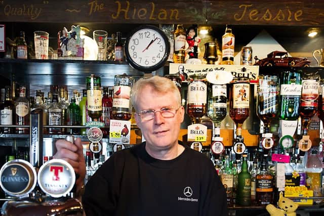Pub landlord Billy Gold in The Hielan Jessie. Picture: John Devlin