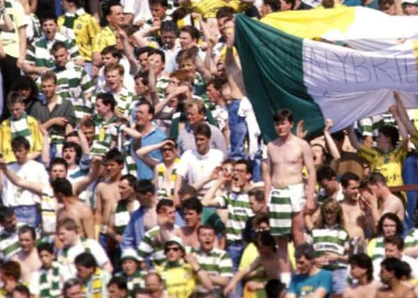 Naked chests, like these on display at Hampden at the 1989 Scottish Cup final, could be a regular sight in summer fitba  but dont let that put you off the idea. Picture: SNS