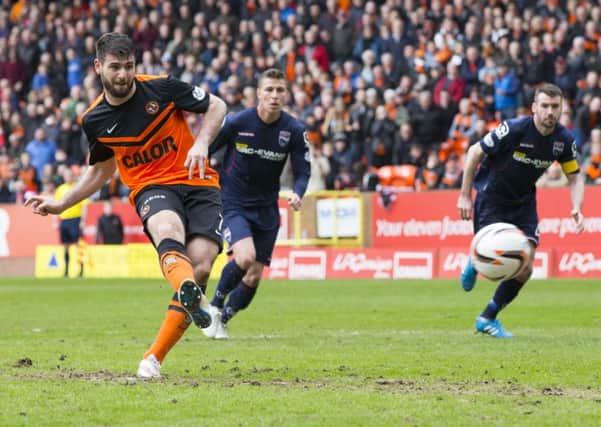 Nadir Ciftci scored from the penalty spot but it wasn't enough for United. Picture: SNS