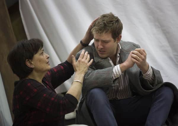 Kathryn Harries as Kostelnicka Buryjovka and Sam Furness as Steva Buryja in Jenufa. Picture: James Glossop
