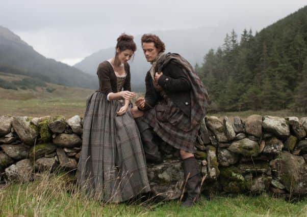 Caitriona Balfe and Sam Heughan star as Claire Randall and Jamie Fraser in Outlander. Picture: Contributed