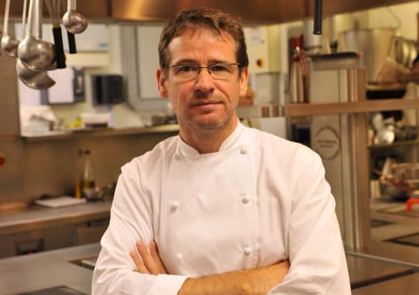 Andrew Fairlie in the kitchen at his restaurant in the Gleneagles Hotel. Picture: Robert Perry
