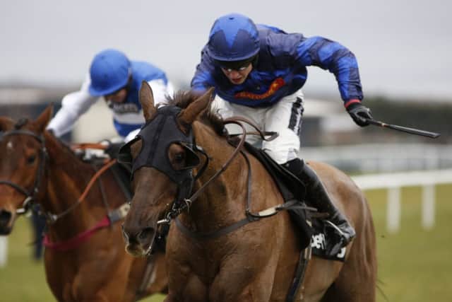 Jockey Tom Scudamore will ride Soll in Aintrees big race on Saturday. Picture: Getty