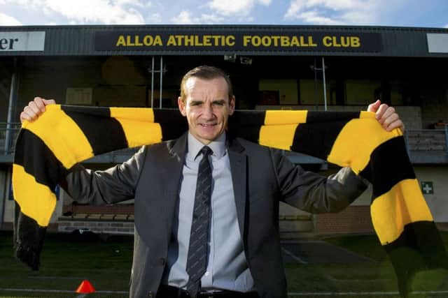 Danny Lennon is unveiled as Alloa's new manager. Picture: SNS