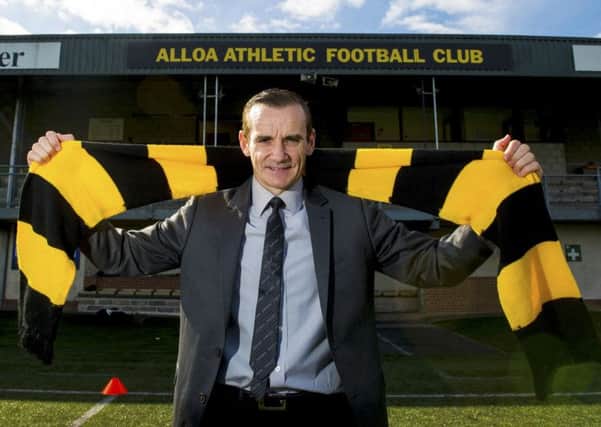 Danny Lennon is unveiled as Alloa's new manager. Picture: SNS