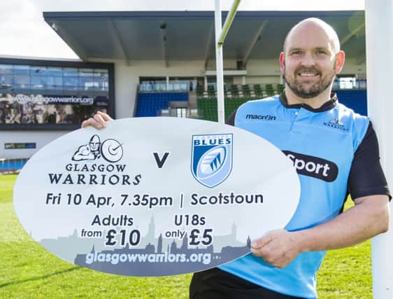Dougie Hall is set to feature against Cardiff tomorrow as tabletopping Glasgow continue their bid for Pro12 glory. Picture: SNS