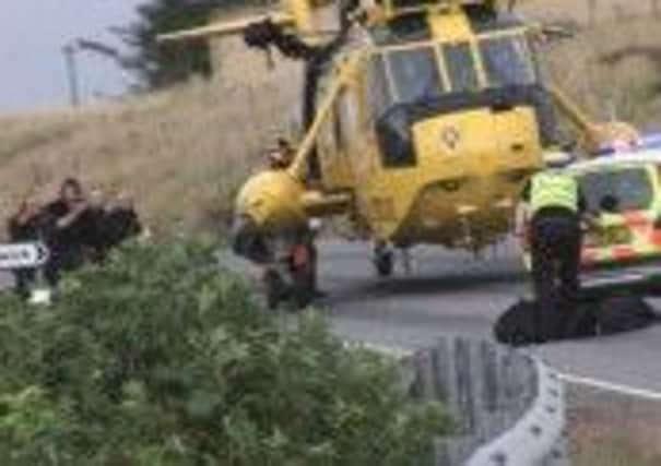 A firearms team had been flown to Shetland by helicopter from the mainland to assist armed officers based in Shetland. Picture: BBC