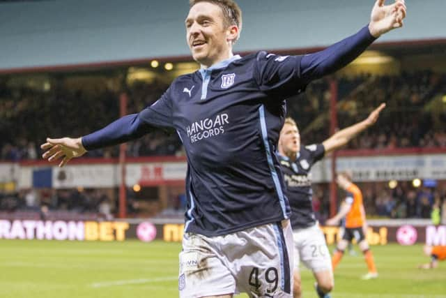 Paul Heffernans goal against Dundee United was his first since joining Dundee. Picture: PA