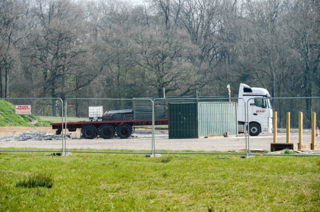 The Horse Hill drill site where an oil find near Gatwick Airport has been upgraded to potentially 100 billion barrels. Picture: Hemedia