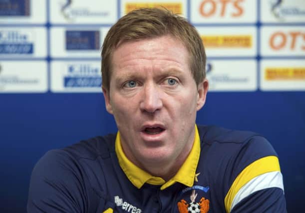 Gary Locke knows his side have two huge games coming up against Aberdeen and then Celtic. Picture: SNS