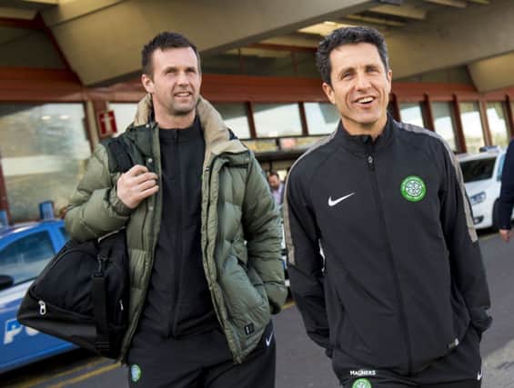 Ronny Deila, left, and John Collins have achieved a good understanding. Picture: SNS