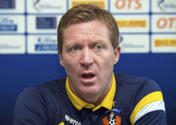 Kilmarnock Manager, Gary Locke. Picture: SNS Group