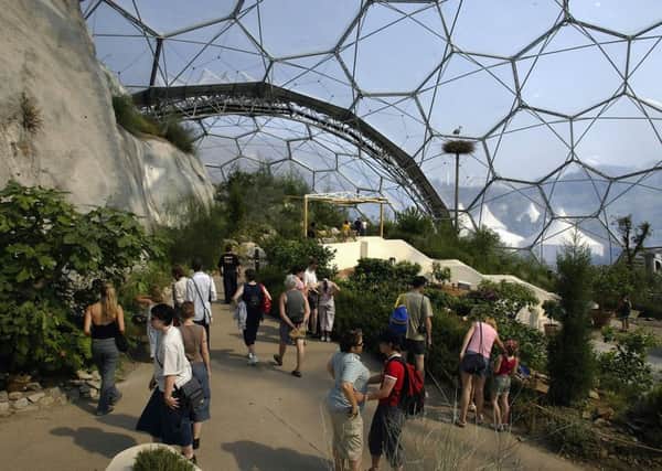 Biodiversity attraction the Eden Project in Cornwall has raised millions via crowdfunding. Picture: Getty