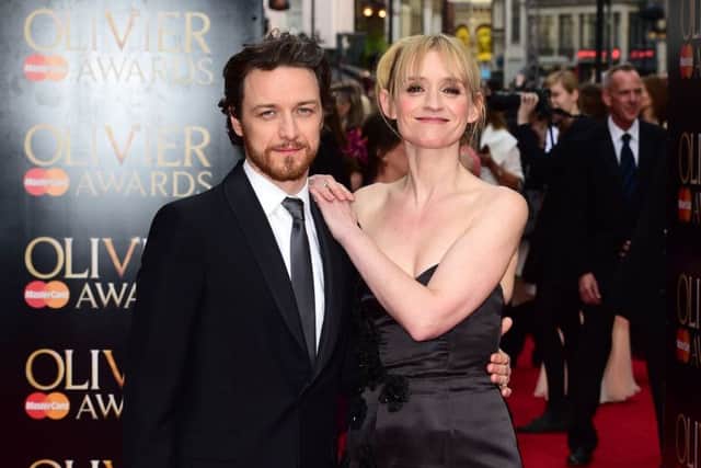 James McAvoy and Anne-Marie Duff. Picture: PA