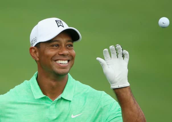 Tiger Woods is smiling again. Picture: Getty