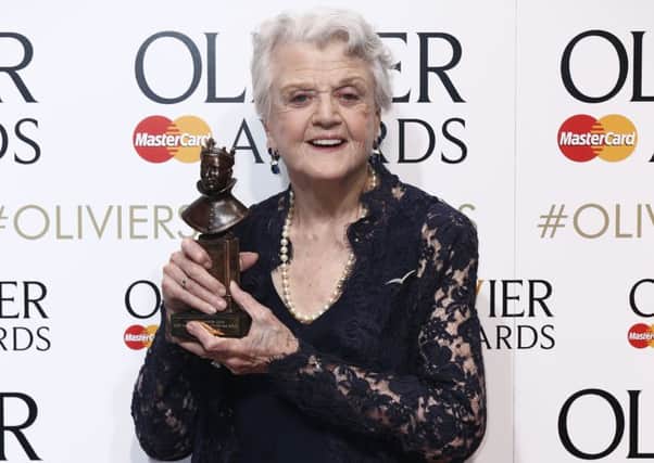 British-American actress Angela Lansbury poses with her Best Actress in a Supporting Role award. Picture: AFP