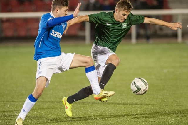 Andy Murdoch, left, believes a win tomorrow could get in the heads of Hibs. Picture: Phil Wilinson