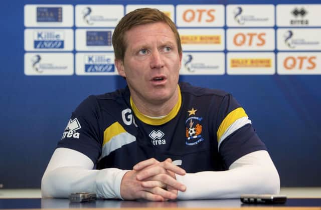 Locke talks to the press ahead of his side's forthcoming clash against Celtic. Picture: SNS