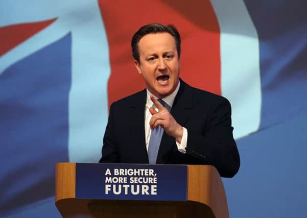 David Cameron vows lock on income tax, VAT and national insurance. Picture: AFP