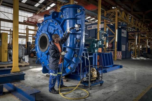 Glasgow engineering group Weir led the blue-chip risers, surging 91p