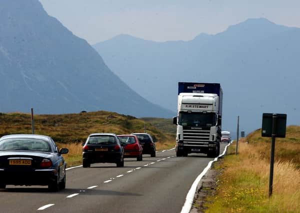 The A82, pictured here south of Glencoe, has been named one of Britain and Ireland's best driving routes. Picture: TSPL