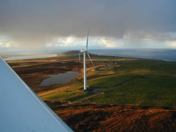 The Burgar Hill wind farm has been in operation for 13 years and faces the windiest conditions in the UK
