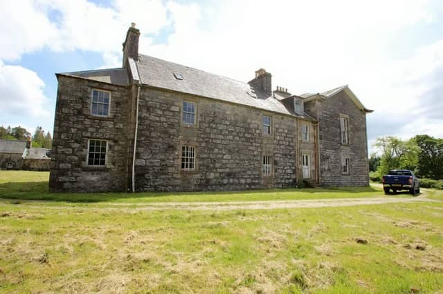 Rear view of dilapidated country mansion once the secret love nest of Earl of Grosvenor and Coco Chanel. Picture: SWNS