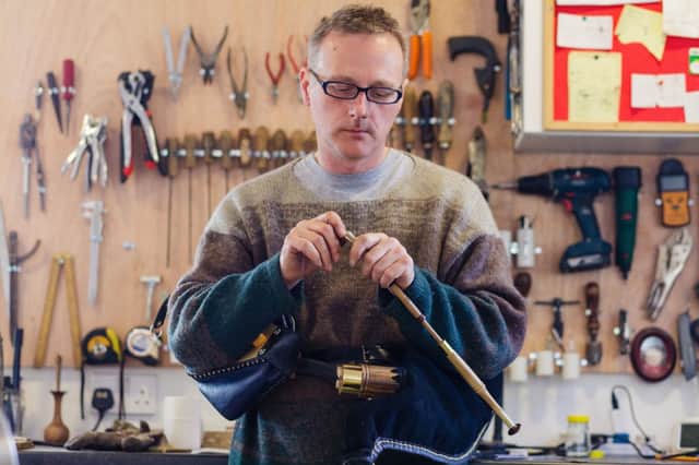 Ross Calderwood aims to produce 30 sets of pipes every year from his new workshop