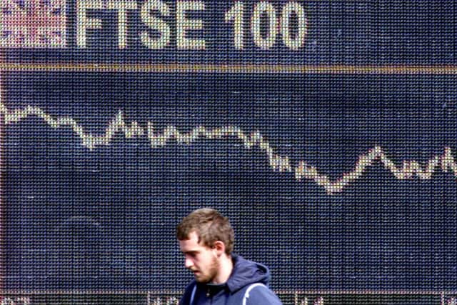 The FTSE 100 powered to a fresh high of 7,096.78. Picture: AP