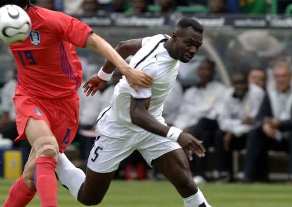 Ghana defender Jonathan Mensah (right). Picture: Ian Rutherford