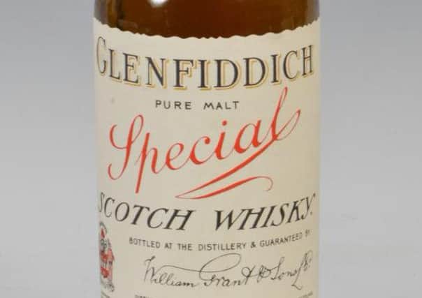 14 bottles of Glenfiddich Special Scotch went under the hammer for £17,000 at auction. Picture: Contributed