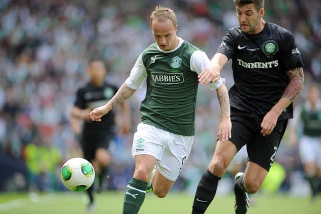 Griffiths started the 2013 Cup Final for Hibs against his current employers. Picture: Jane Barlow