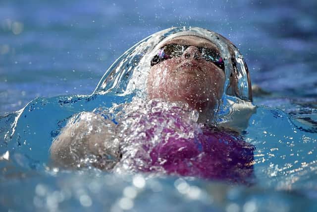 Hannah Miley in action in the womens 200m individual medley during the British Swimming Championships. Picture: PA