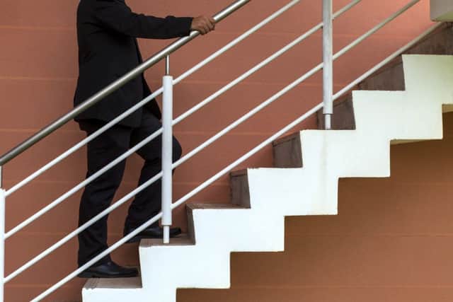 Taking the stairs can add years onto your life. Picture: PA