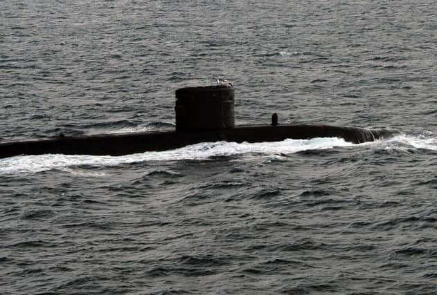 File photo of a submarine. Irish skipper Paul Murphy claimed a submarine had 'towed' his fishing boat. Picture: Contributed