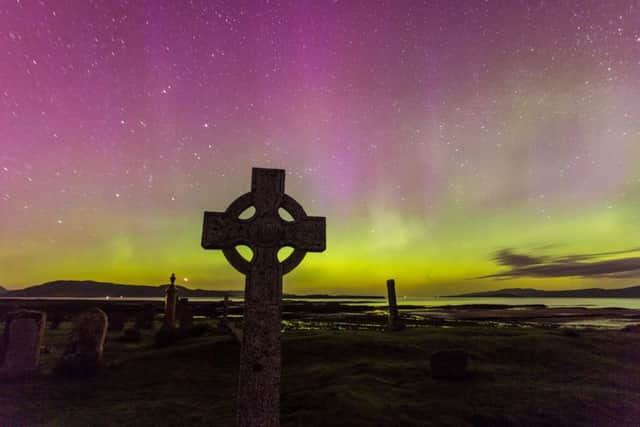 Andrew Woodhouse was treated to an impressive display in Ashaig. Picture: SWNS