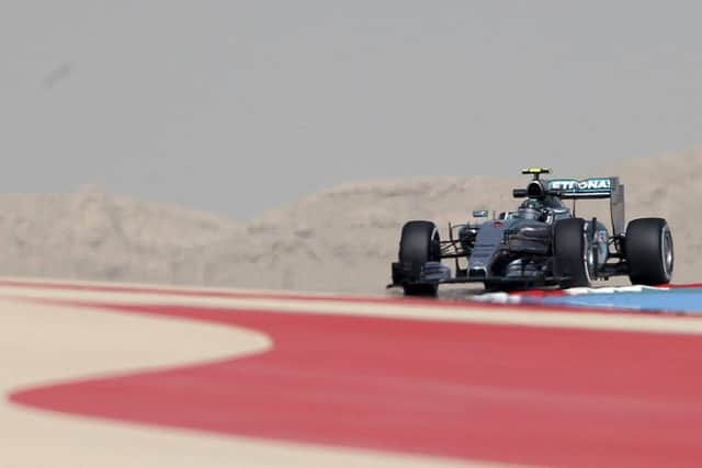 Nico Rosberg led the way with the fastest lap in second practice for the Bahrain Grand Prix. Picture: AP