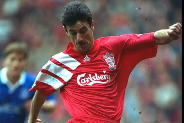 Ian Rush in action for Liverpool in 1993. Picture: Getty