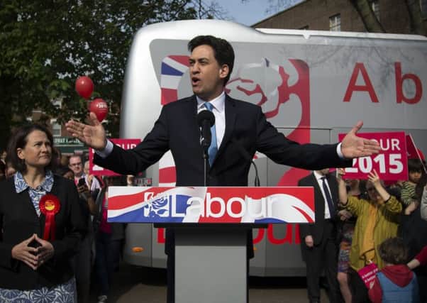 Ed Miliband will warn Scots that a vote for Labour is the only way to get the Tories out as he hits the election campaign trail today. Picture: Getty