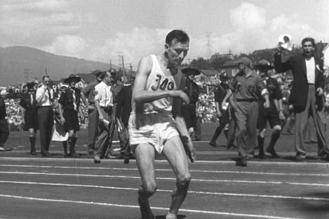 Jim Peters could not complete the final 400 metres despite being up to 17 minutes ahead when he first entered the stadium. Picture: Contributed