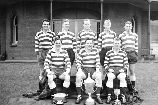 Ken Scotland (back row second from right) in the Heriots FP side which won the Melrose Sevens - and other tournaments - in 1958. Picture: Contributed