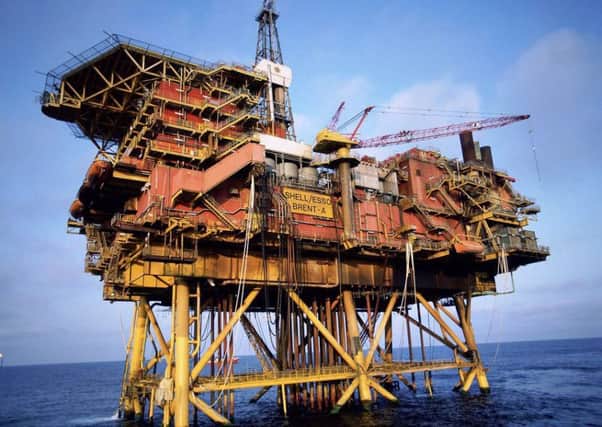 Brent Alpha oil rig. Picture: Hemedia