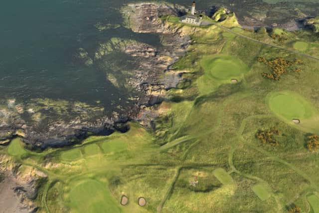 Revamped 9th and 10th holes at Turnberry owned by Donald Trump. Picture: Contributed