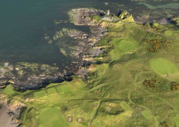Revamped 9th and 10th holes at Turnberry 
owned by Donald Trump. Picture: Contributed
