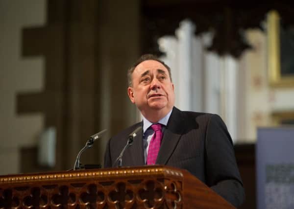 Alex Salmond receiving his honorary doctorate from the University of Glasgow. Picture: John Devlin