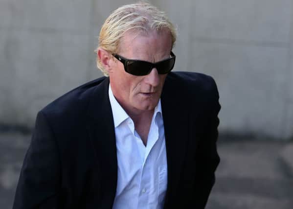 Former Scotland football captain Colin Hendry arrives at Blackpool Magistrates' Court. Picture: PA