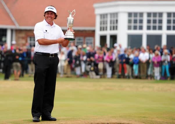 Phil Mickelson: Muirfield glory. Picture: Ian Rutherford